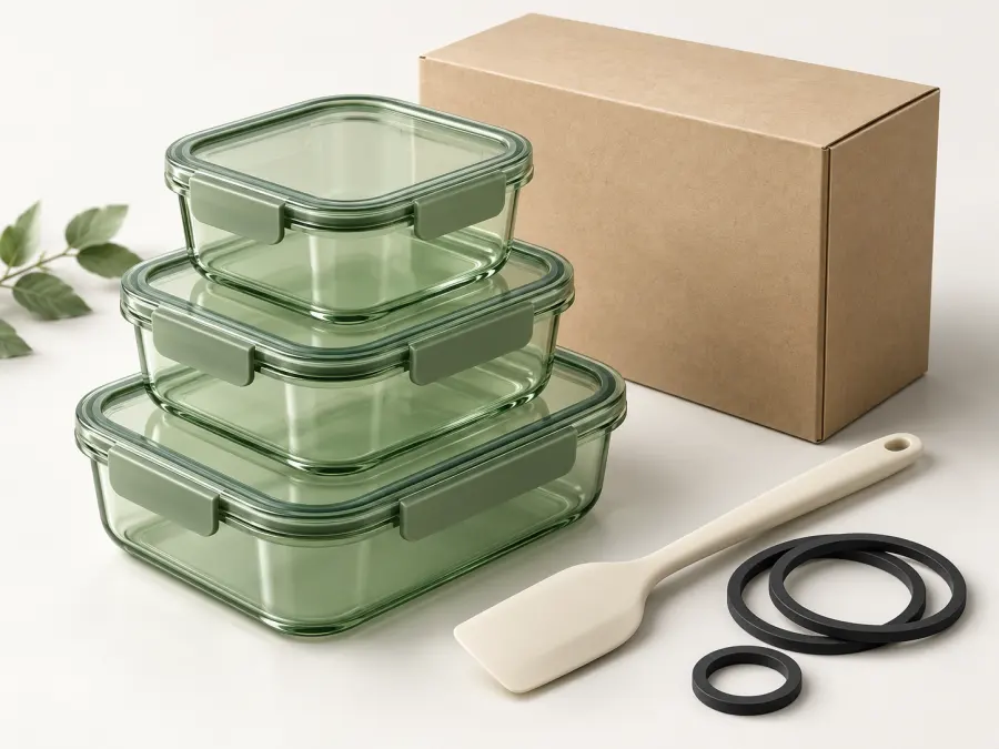 Plastics, rubber & packaging — 3D category illustration
