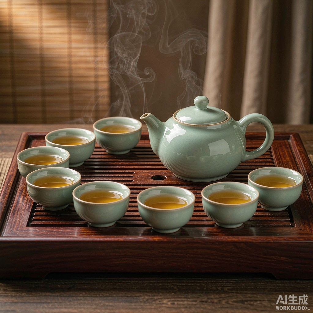 Celadon Kung Fu Tea Set